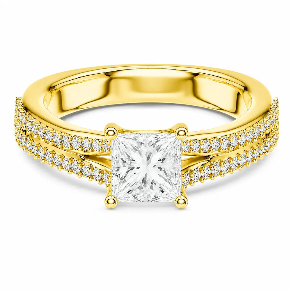 Serene Spark Ring with Eight Prong