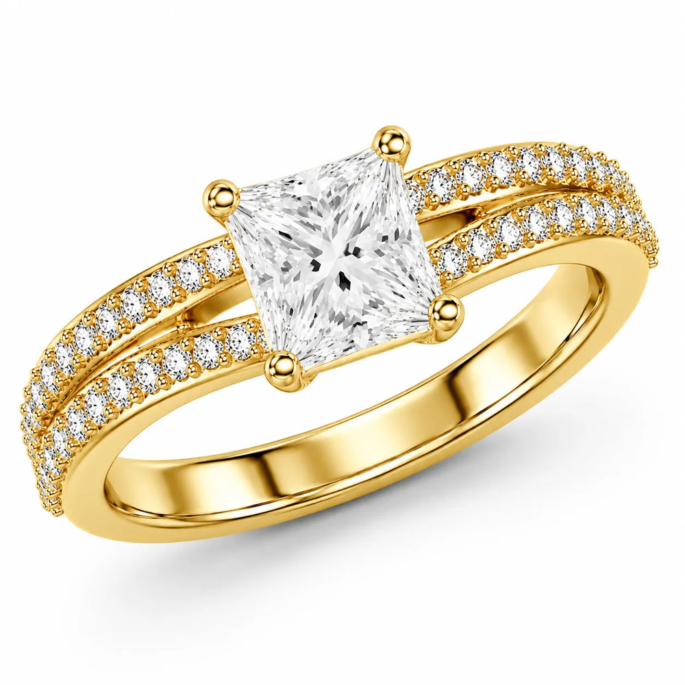 Serene Spark Ring with Eight Prong