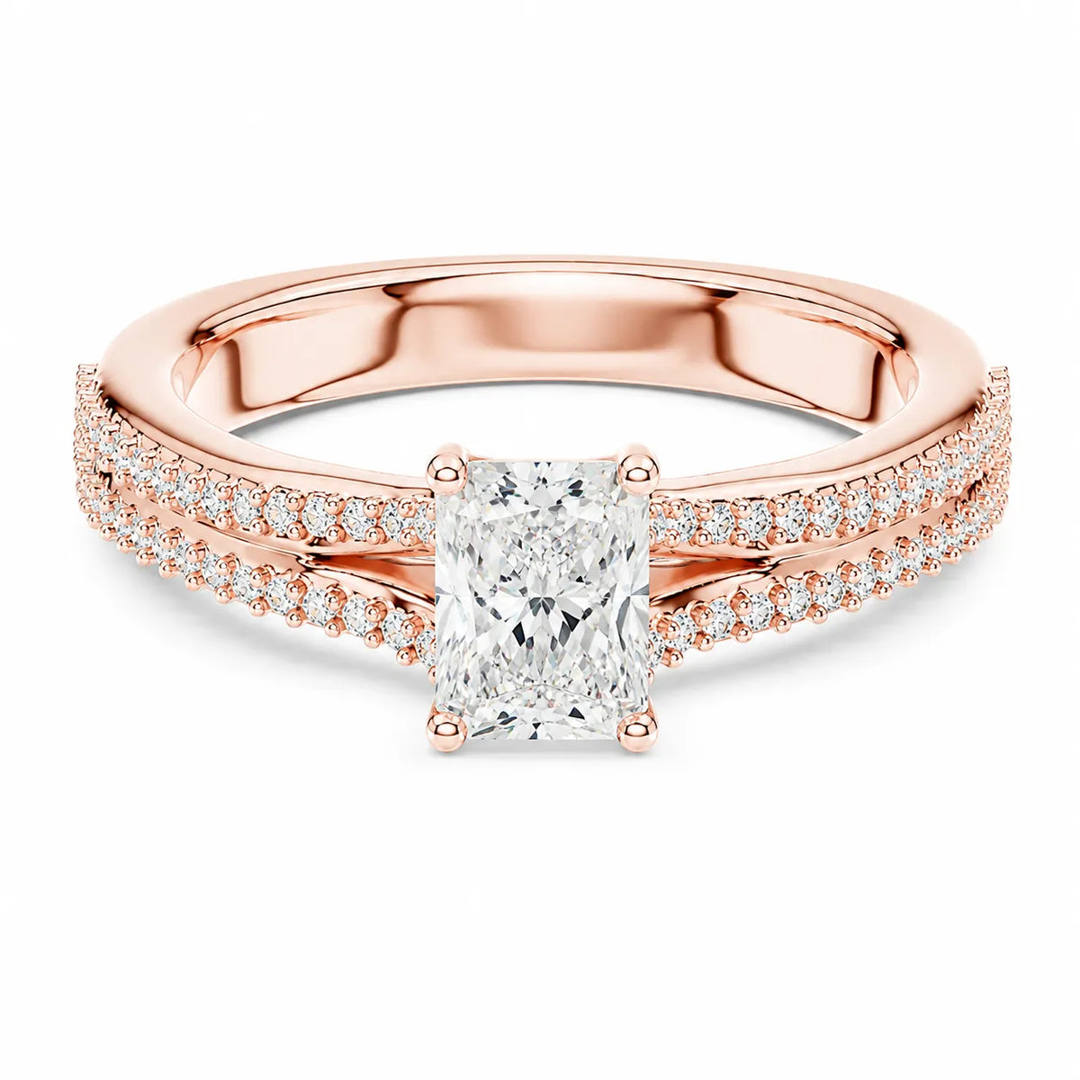 Serene Spark Ring with Eight Prong