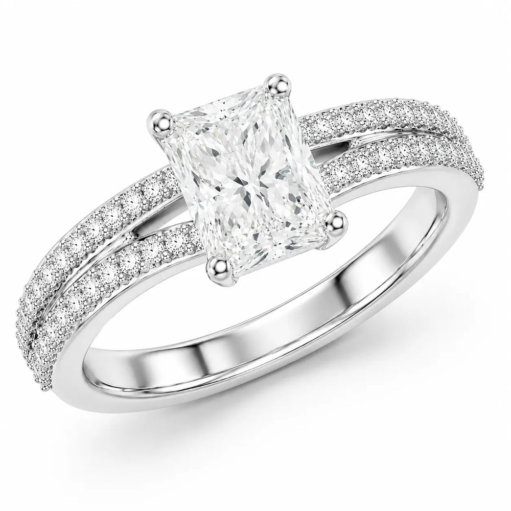 Serene Spark Ring with Eight Prong