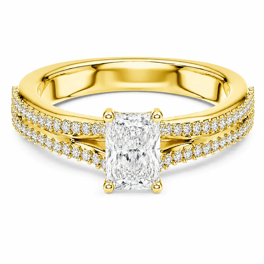 Serene Spark Ring with Eight Prong