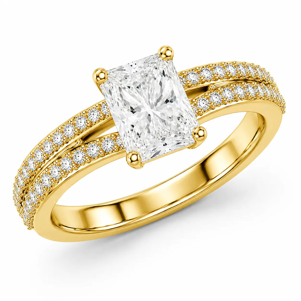 Serene Spark Ring with Eight Prong
