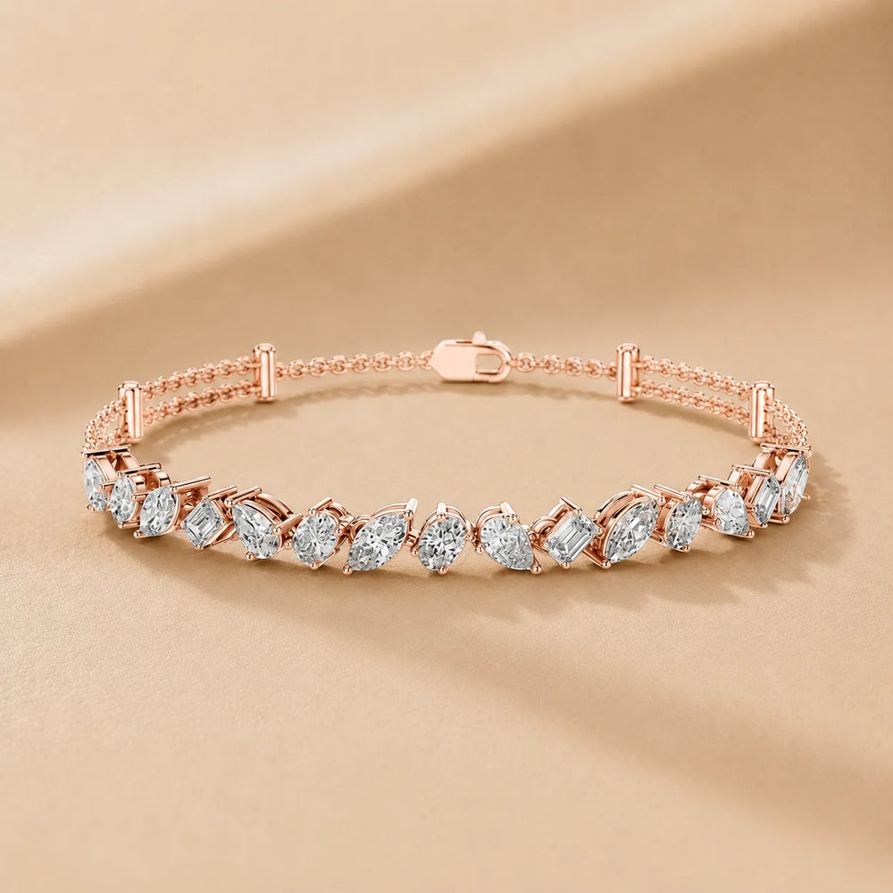 Symphony of Shapes Diamond Bracelet