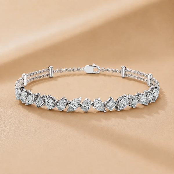 Symphony of Shapes Diamond Bracelet