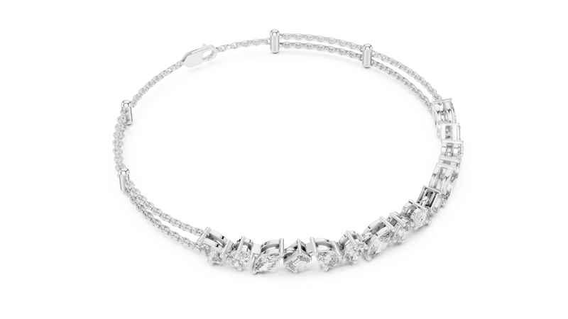 Symphony of Shapes Diamond Bracelet
