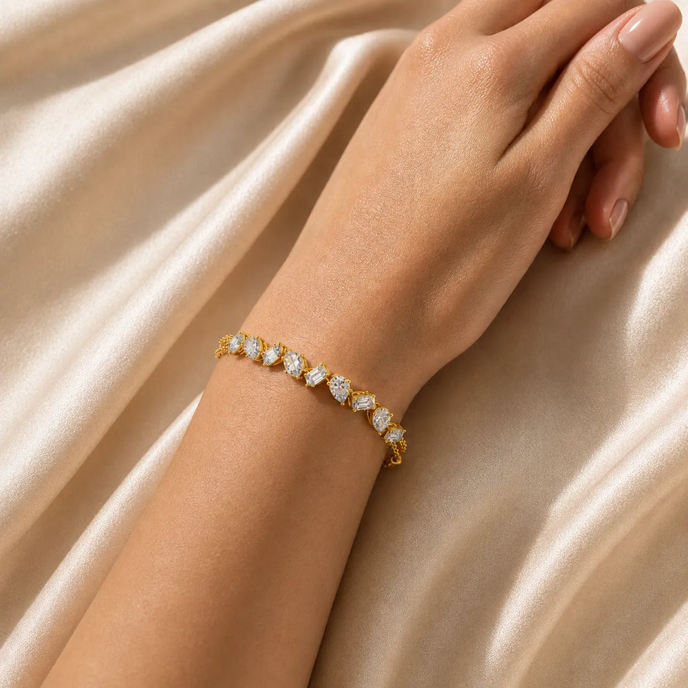Symphony of Shapes Diamond Bracelet