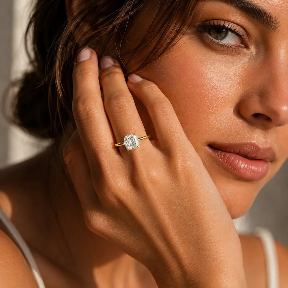 Elegant Solitaire Ring with Classic Prong Setting