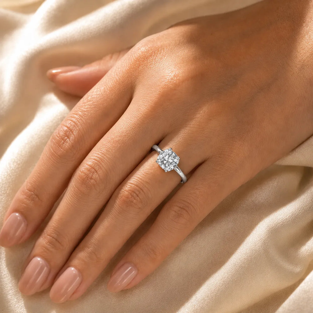 Elegant Solitaire Ring with Classic Prong Setting