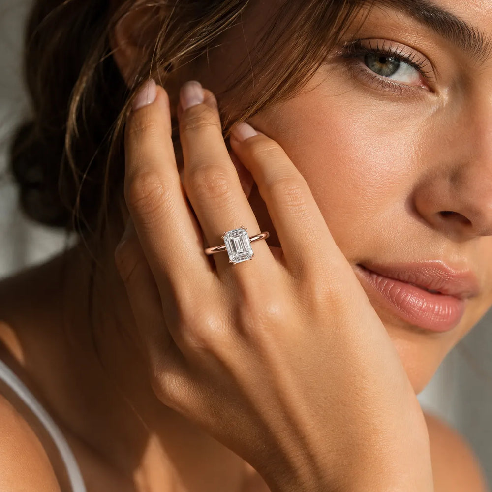 Elegant Solitaire Ring with Refined Prong Setting