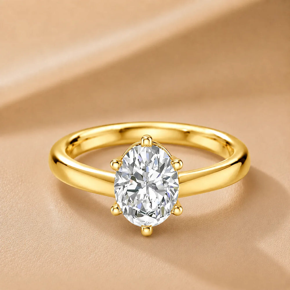 Elegant Solitaire Ring with Classic Prong Setting