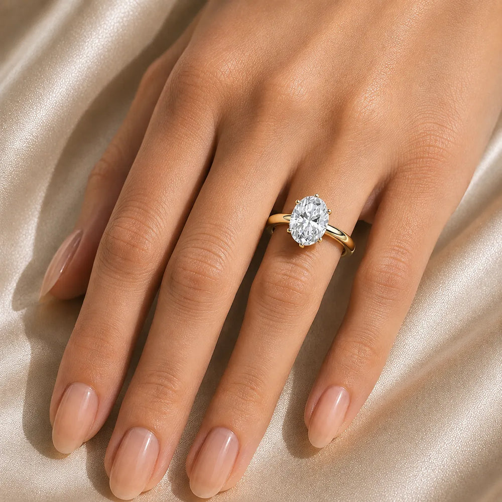 Elegant Solitaire Ring with Classic Prong Setting