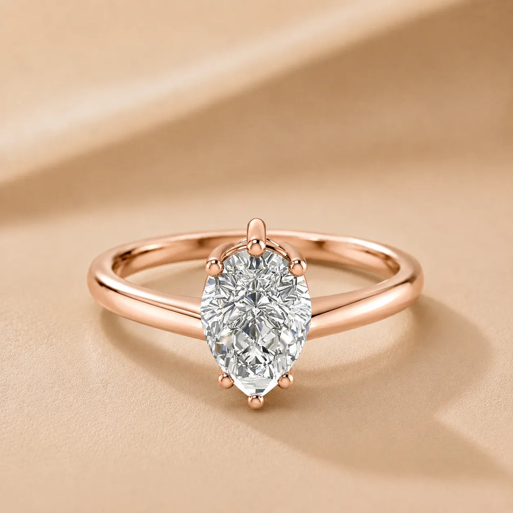Elegant Solitaire Ring with Classic Prong Setting
