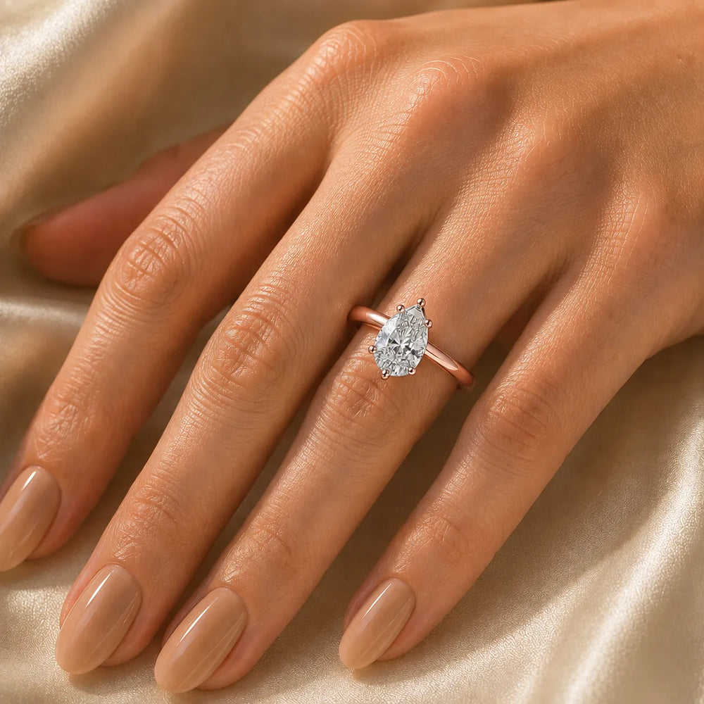 Elegant Solitaire Ring with Classic Prong Setting