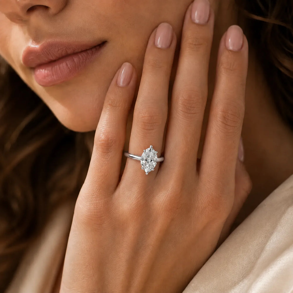 Elegant Solitaire Ring with Classic Prong Setting