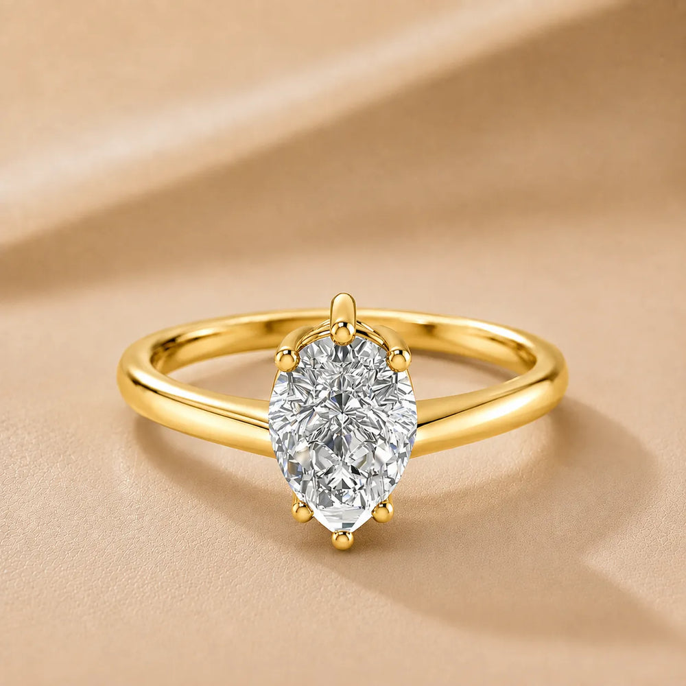 Elegant Solitaire Ring with Classic Prong Setting