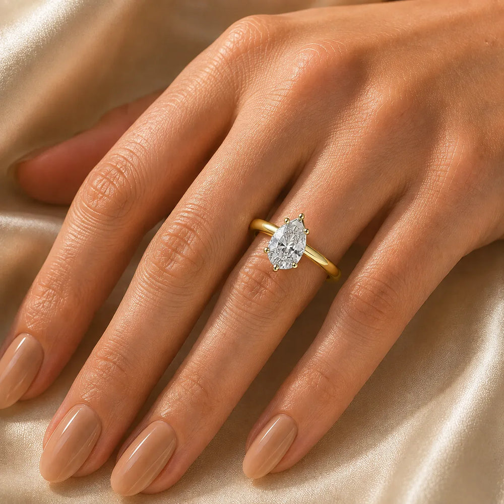 Elegant Solitaire Ring with Classic Prong Setting