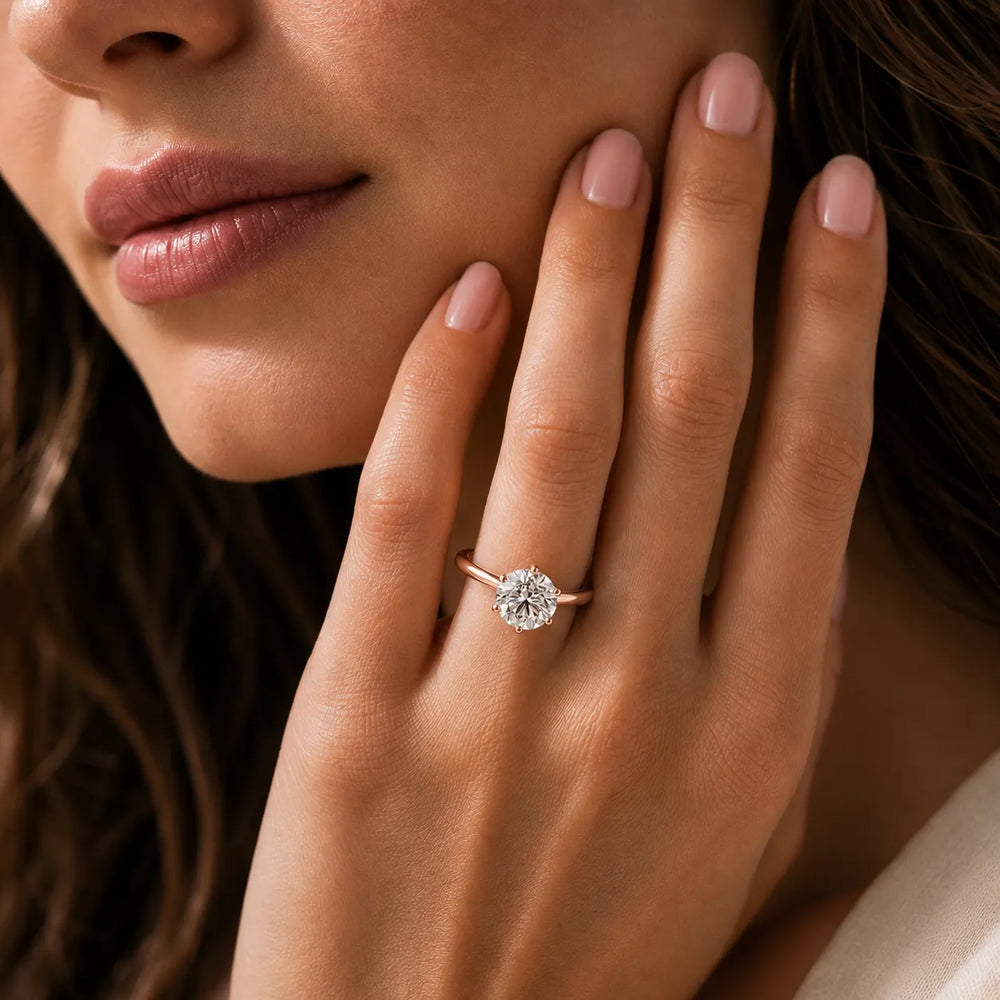 Elegant Solitaire Ring with Classic Prong Setting