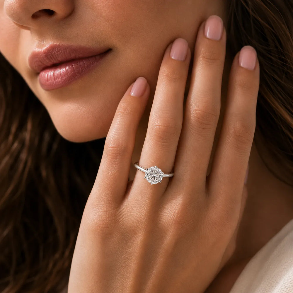 Elegant Solitaire Ring with Classic Prong Setting