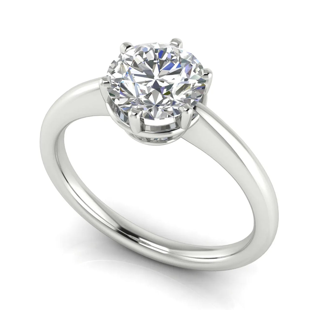Elegant Solitaire Ring with Classic Prong Setting