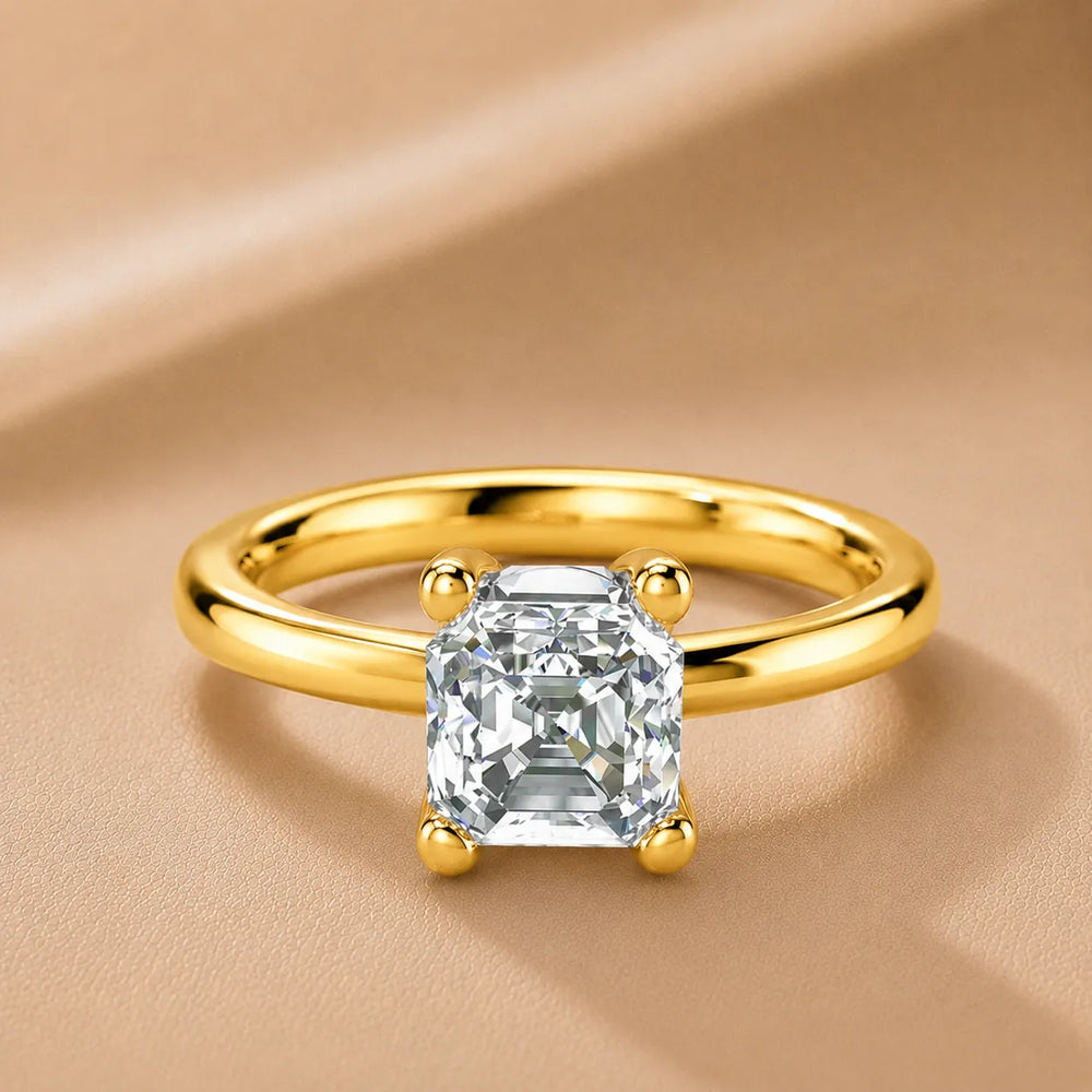 Romantic Solitaire Ring with Classic Setting
