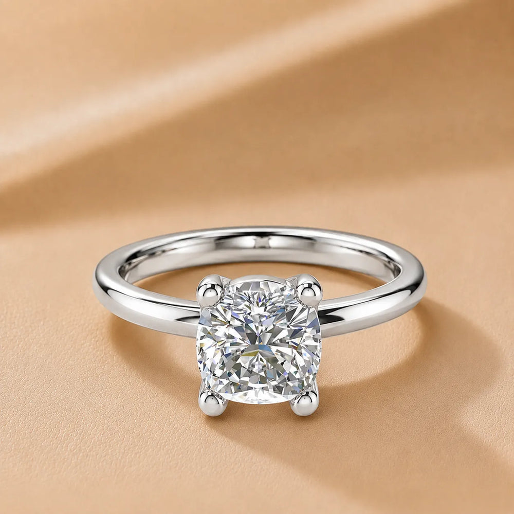 Romantic Solitaire Ring with Classic Setting