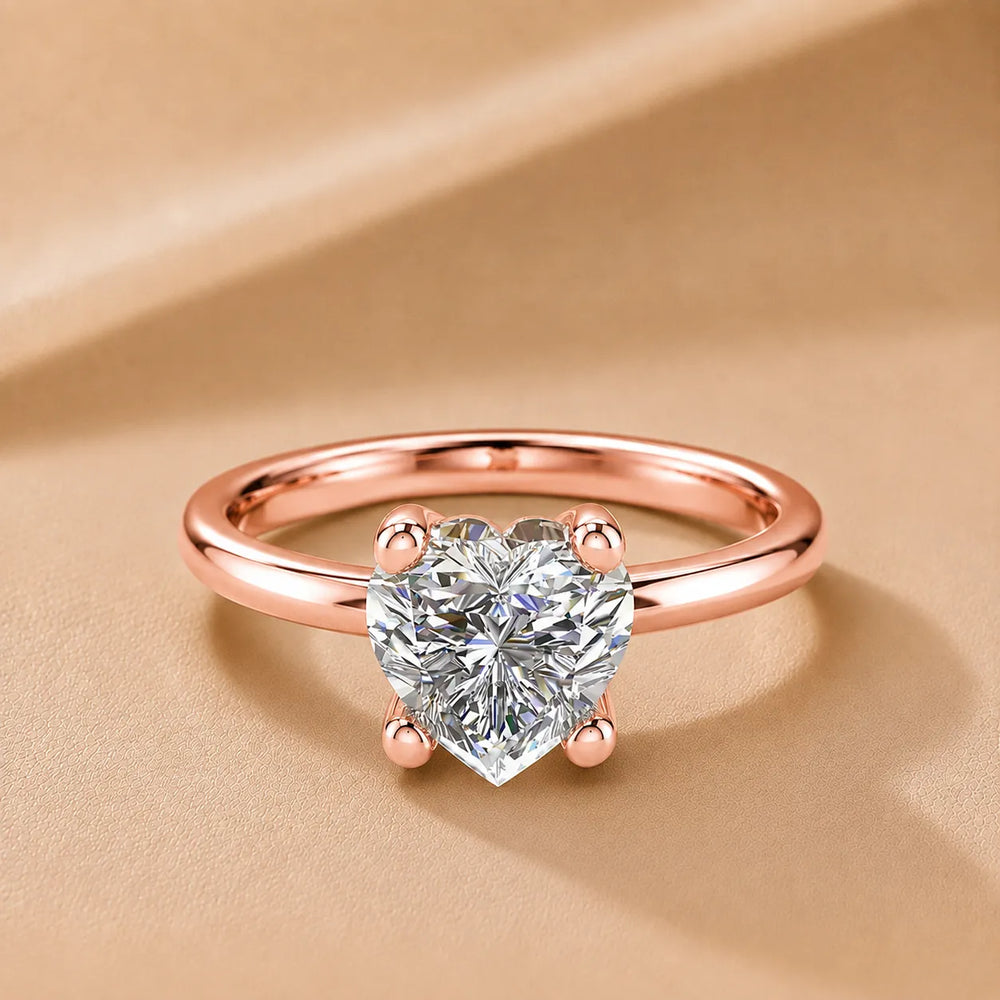 Romantic Solitaire Ring with Classic Setting