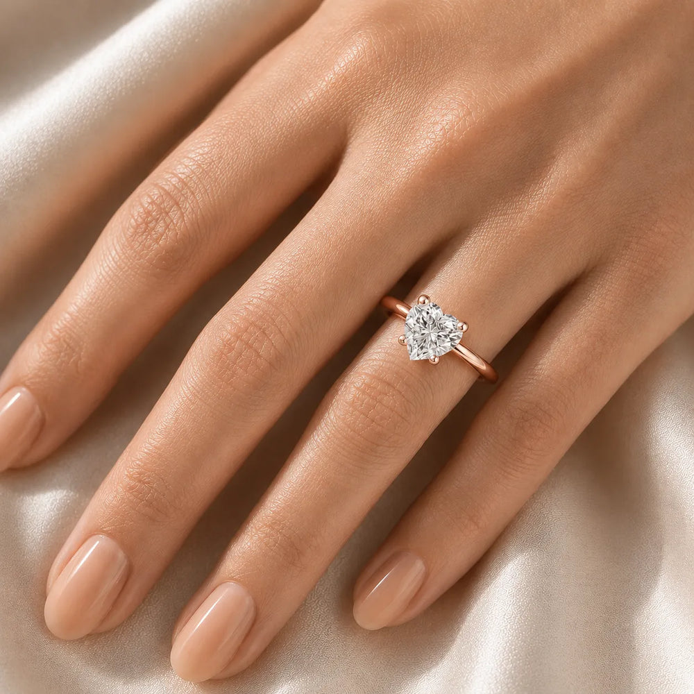 Romantic Solitaire Ring with Classic Setting