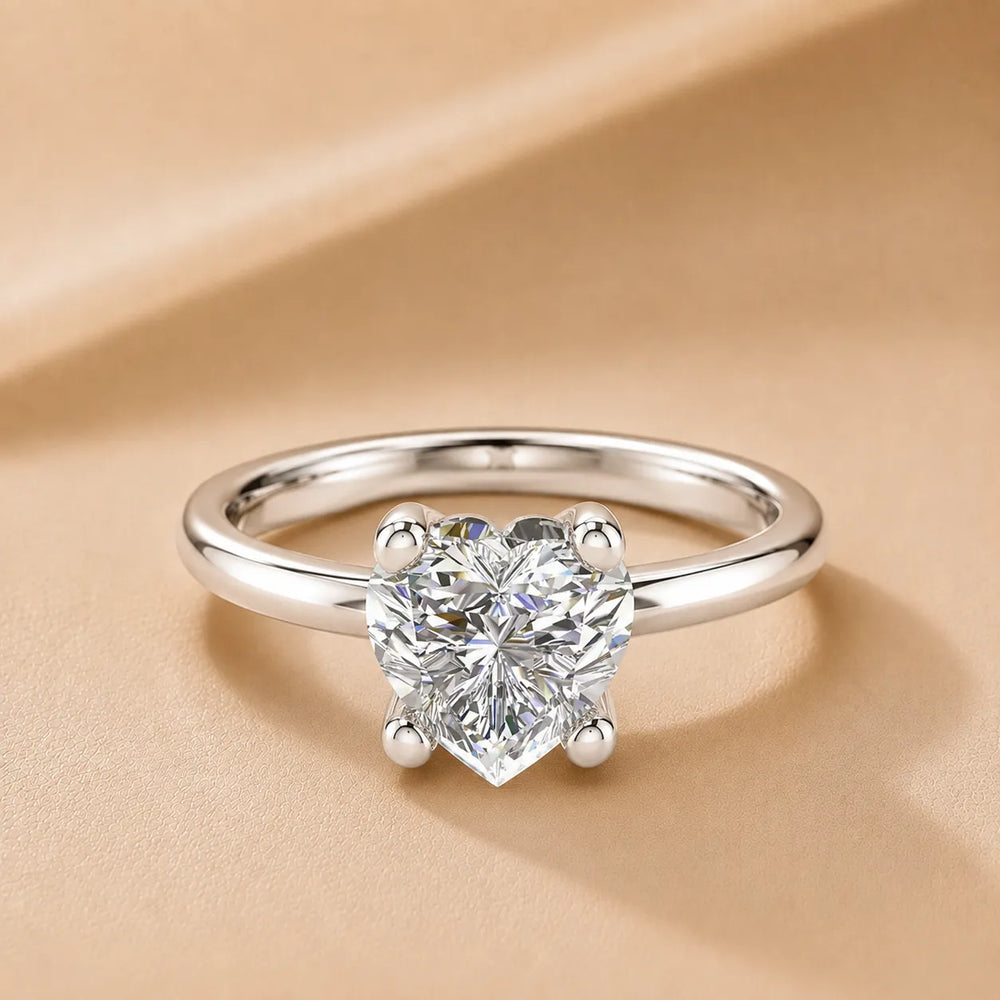 Romantic Solitaire Ring with Classic Setting