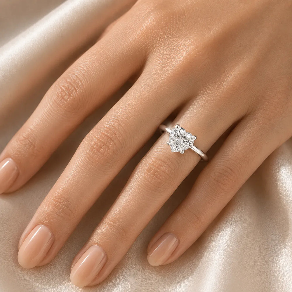 Romantic Solitaire Ring with Classic Setting
