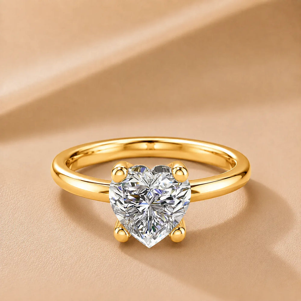 Romantic Solitaire Ring with Classic Setting