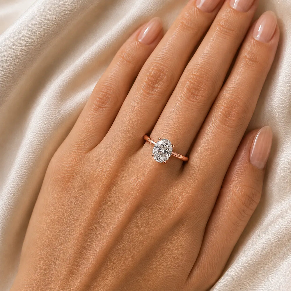 Romantic Solitaire Ring with Classic Setting