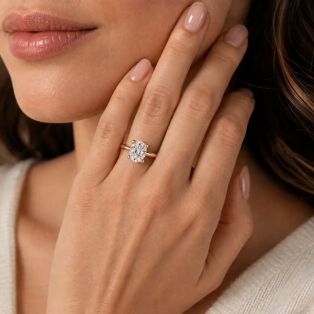 Romantic Solitaire Ring with Classic Setting