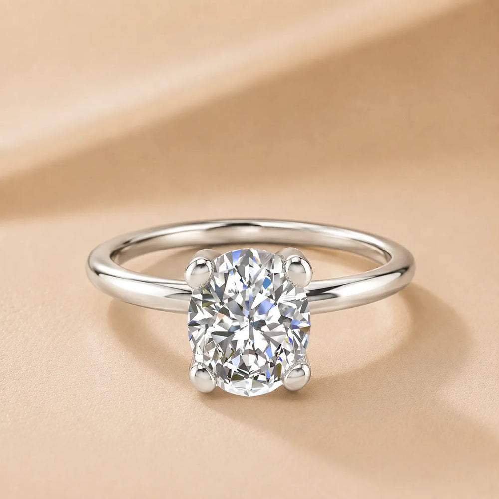 Romantic Solitaire Ring with Classic Setting