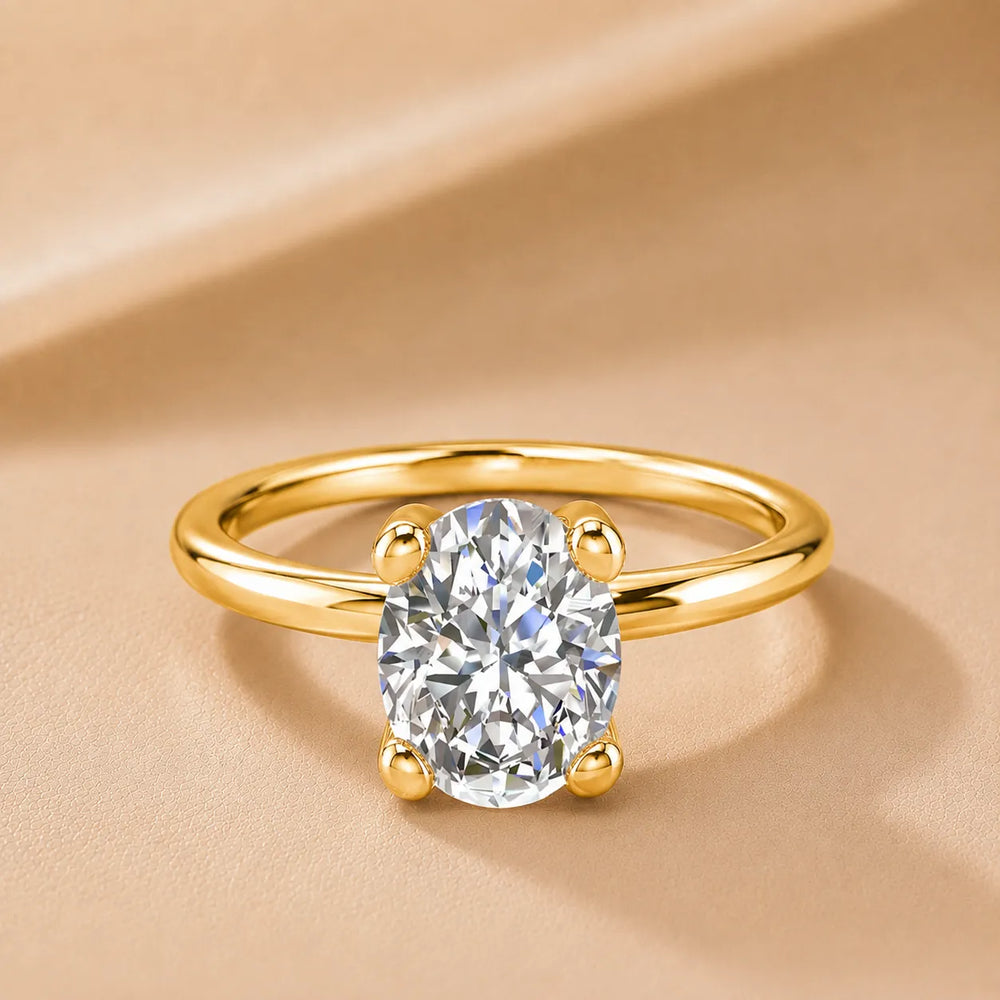 Romantic Solitaire Ring with Classic Setting