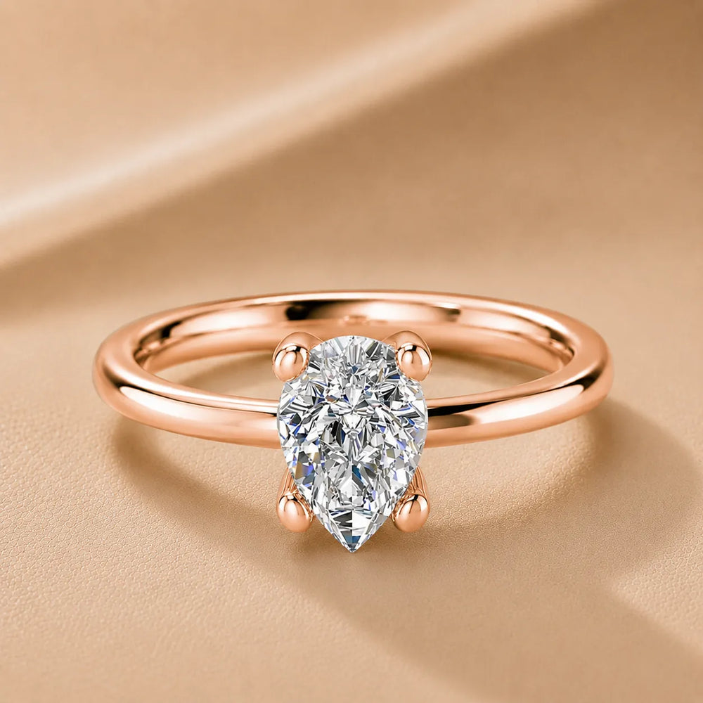 Romantic Solitaire Ring with Classic Setting