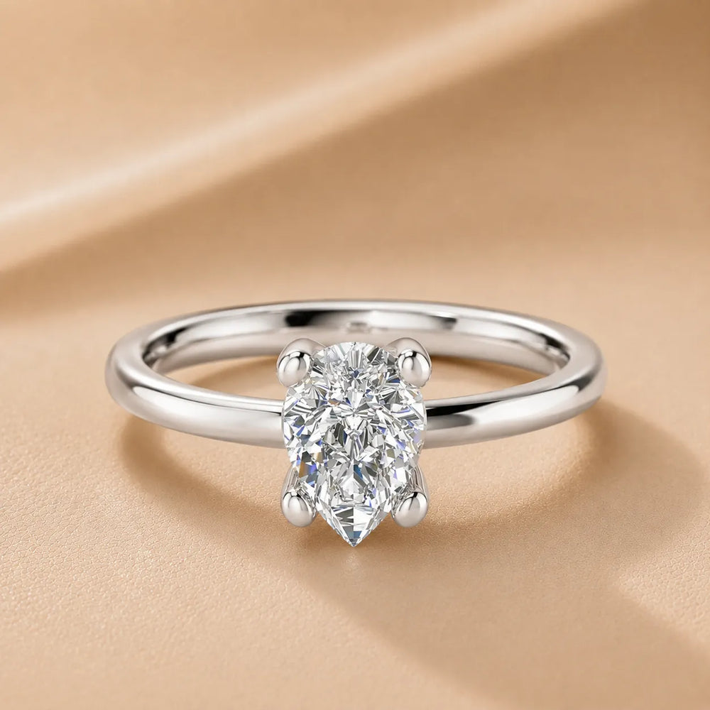 Romantic Solitaire Ring with Classic Setting