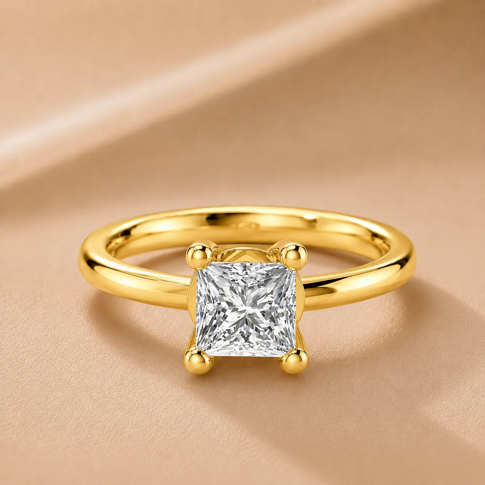 Romantic Solitaire Ring with Classic Setting