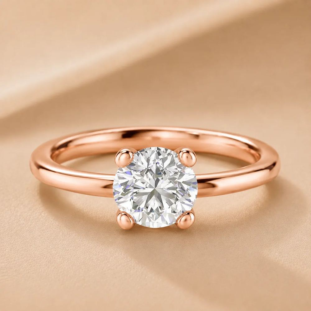 Romantic Solitaire Ring with Classic Setting