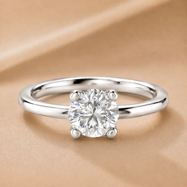Romantic Solitaire Ring with Classic Setting