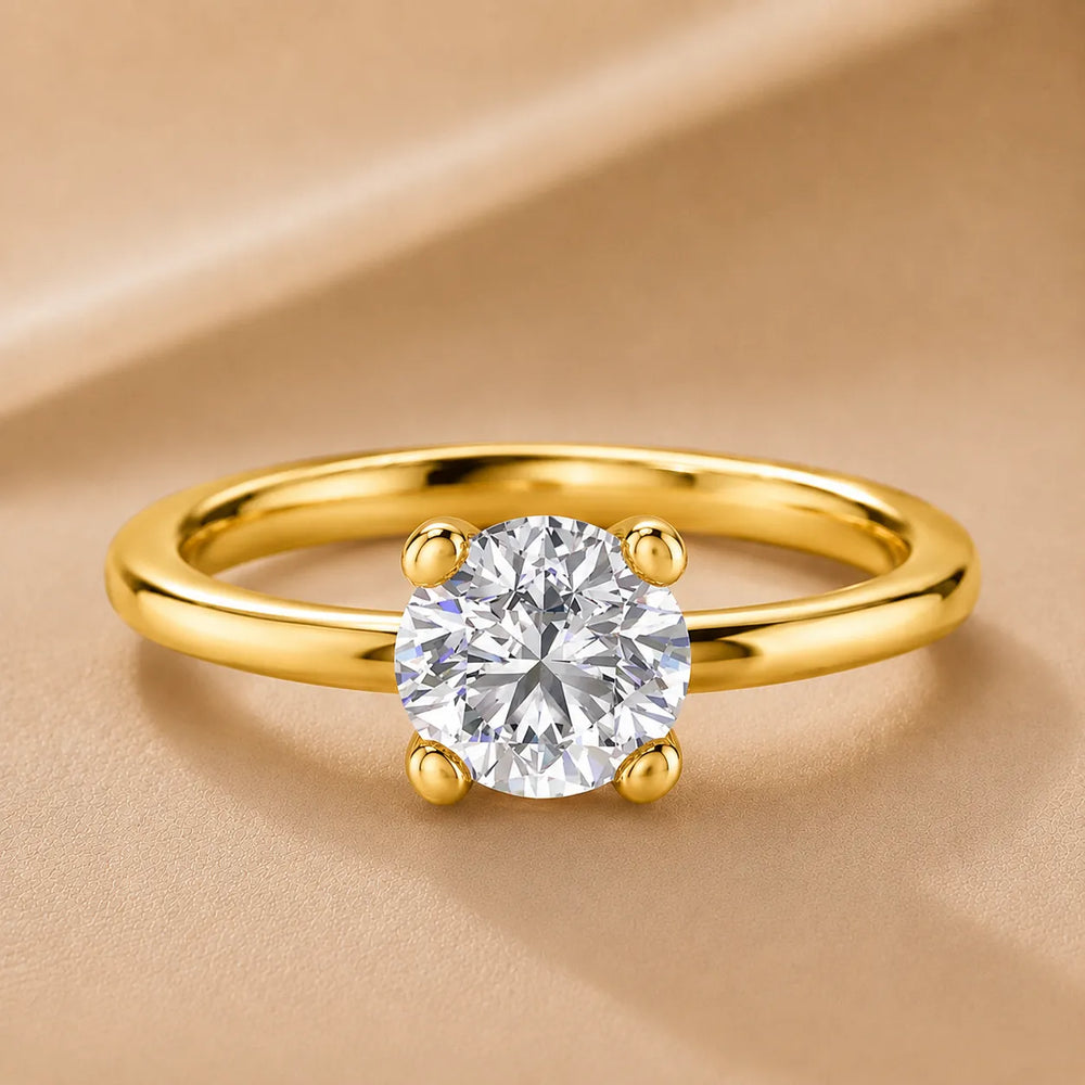 Romantic Solitaire Ring with Classic Setting