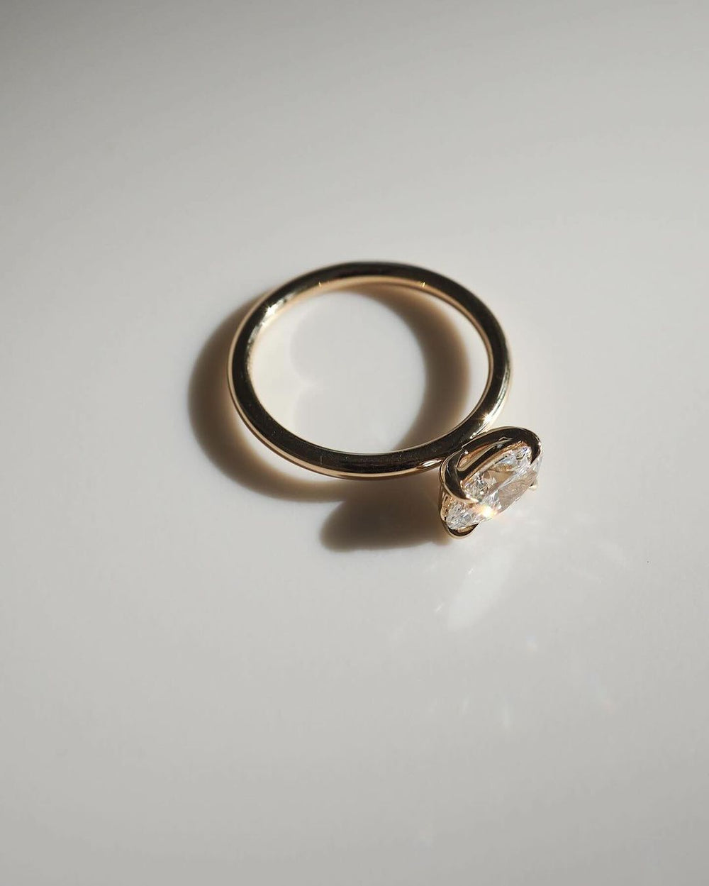 Oval Cut Labgrown Engagement Ring