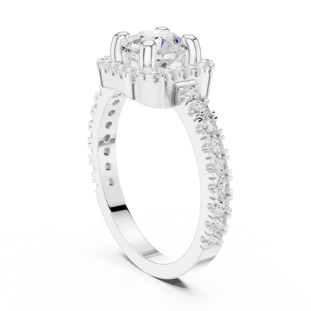 Stella Halo Diamond Engagement Ring