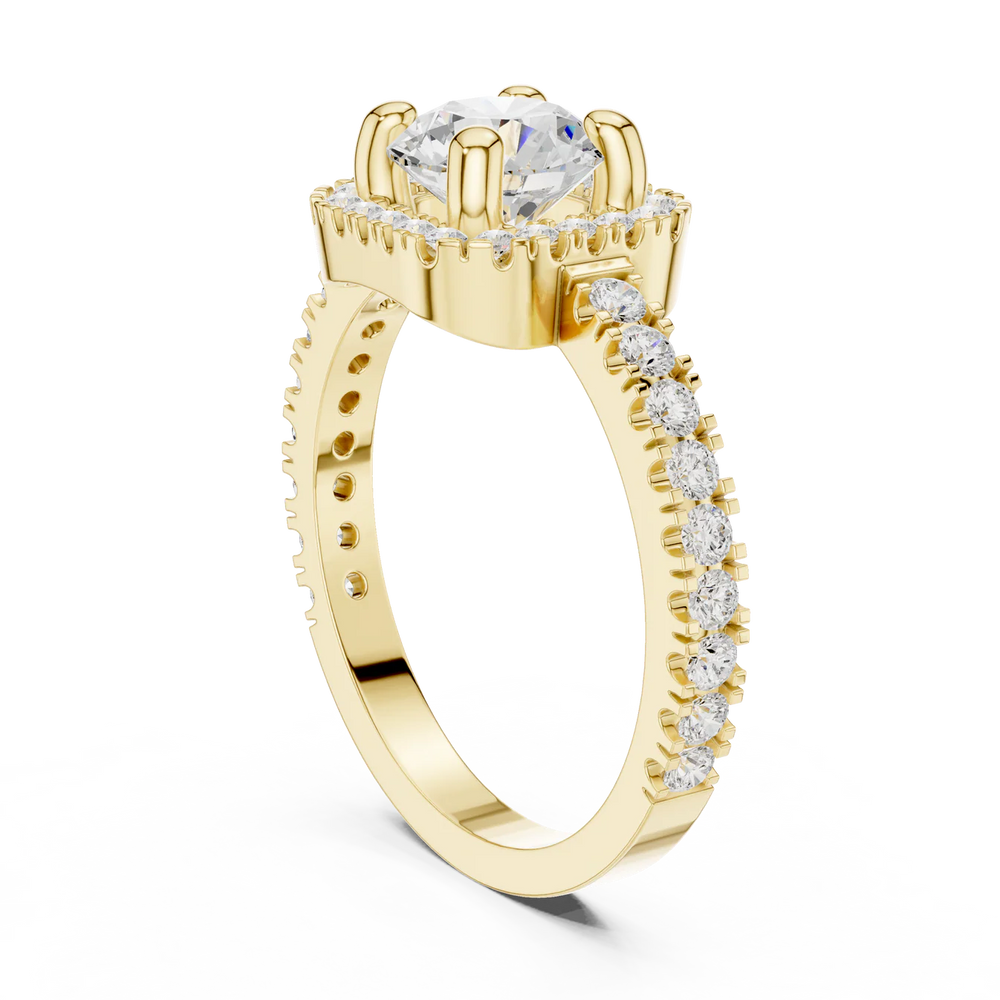 Stella Halo Diamond Engagement Ring
