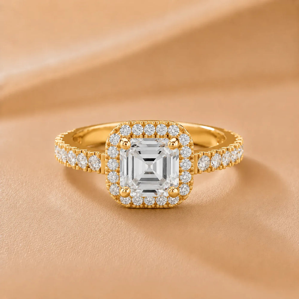 Stella Halo Diamond Engagement Ring