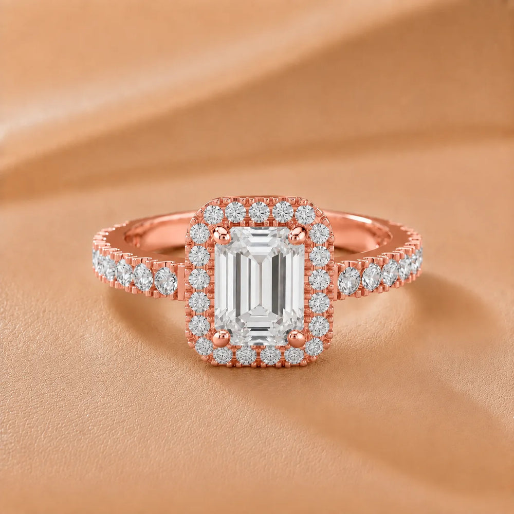 Stella Halo Diamond Engagement Ring