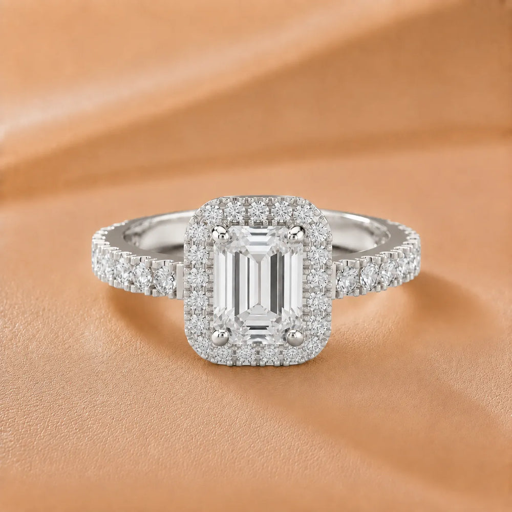 Stella Halo Diamond Engagement Ring