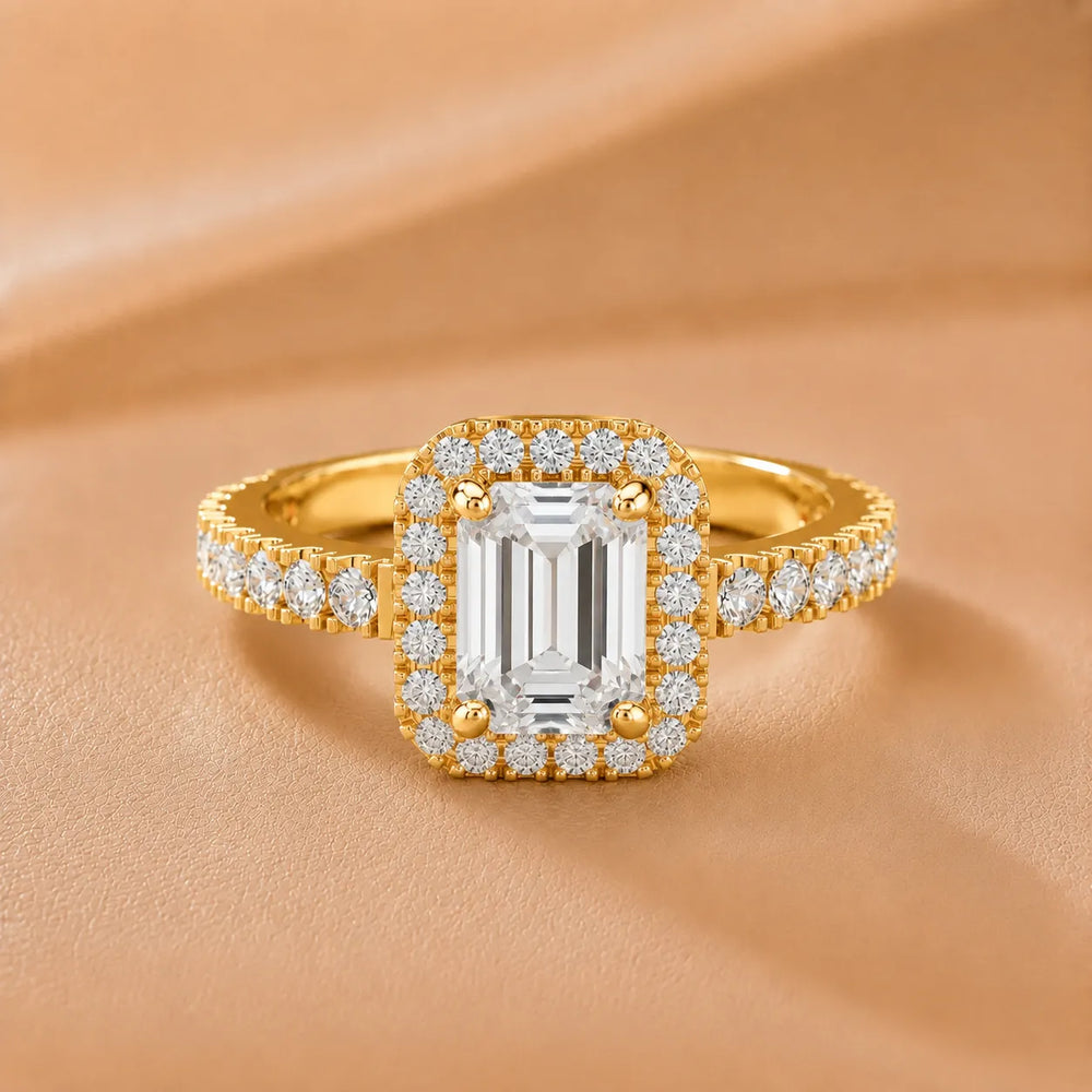 Stella Halo Diamond Engagement Ring