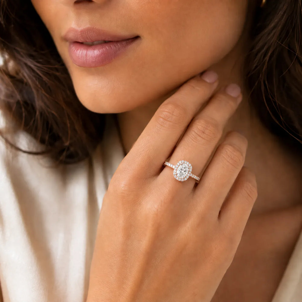 Stella Halo Diamond Engagement Ring