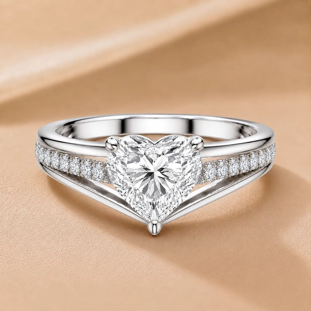 Step-Cut Harmony Radiance Halo Ring