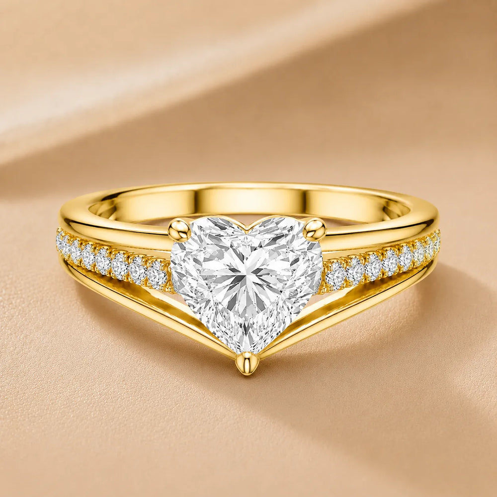 Step-Cut Harmony Radiance Halo Ring